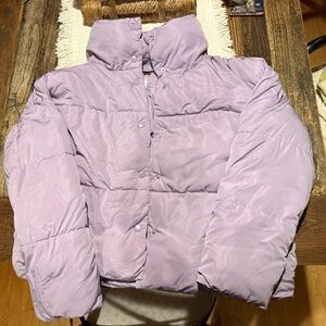Free People Lavender Puffer Jacket